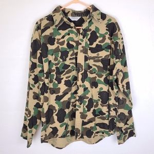Vintage Five Brothers Camouflage Button Down XL